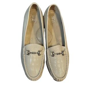 SAS Metro Tripad Shoes Womens Loafers Beige Chrome Slip On Size 9.5 N Horse bit